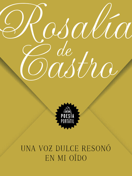 Title details for Una voz dulce resonó en mi oído by Rosalía de Castro - Wait list